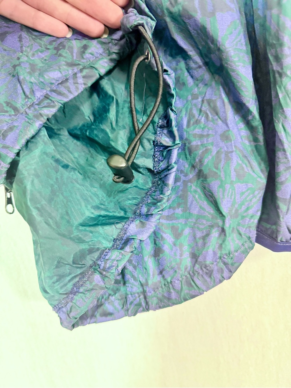 Vintage 90’s In Sport illumi-nite S Blue-Green reflective Windbreaker Jacket - Picture 7 of 7